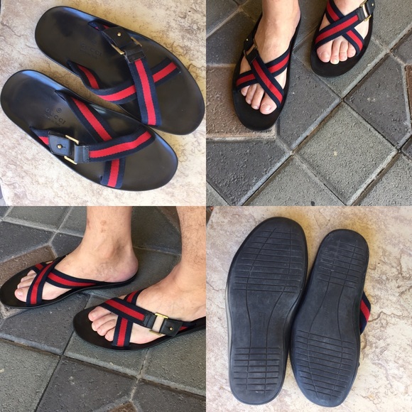 gucci mens strap sandals